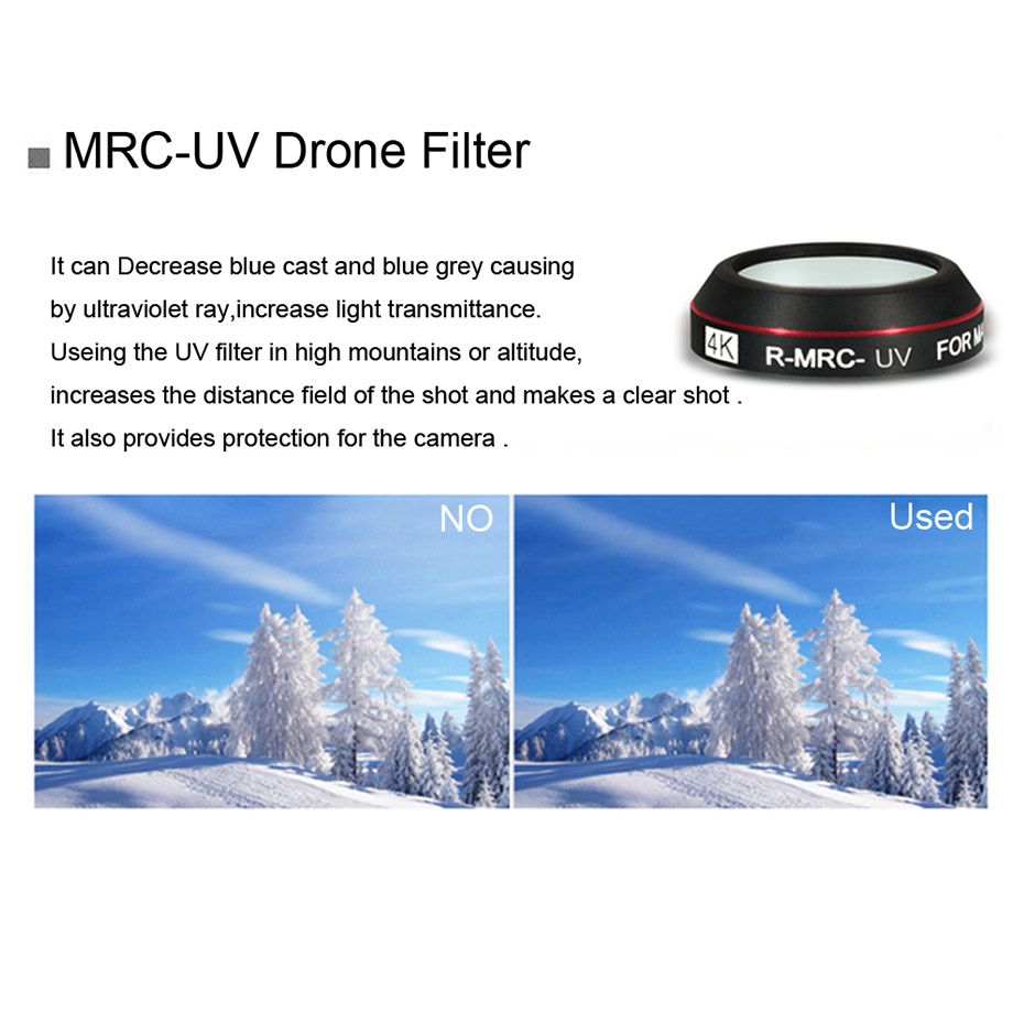 Drone filtresi Mavic Pro CPL U - Drone Camera Night Vision incelemesi ve fiyatı